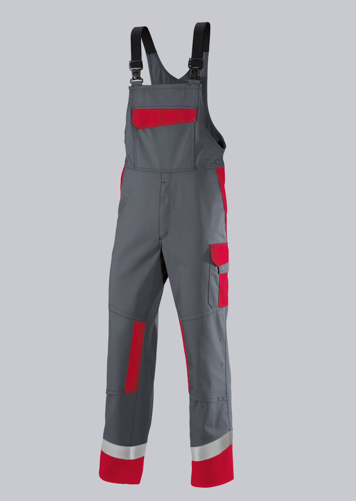 BP® Multinorm-Latzhose APC2 dunkelgrau/rot Cover Bild